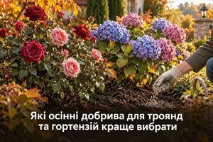 Осенние удобрения для роз и гортензий