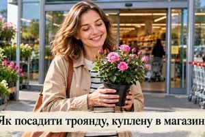 Як правильно посадити троянду, куплену в магазині