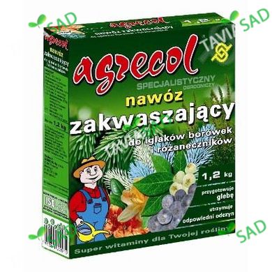 Добриво Agrеcol підкислююче для лохини, рододендронів та хвойних рослин 1,2 кг